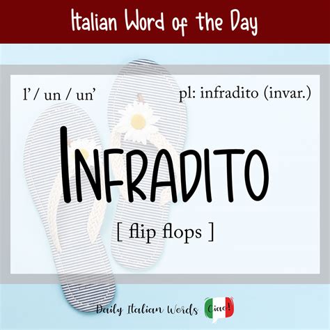 Italian Word of the Day: Infradito (flip.